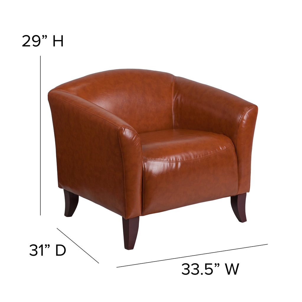 Cognac LeatherSoft Chair P30030
