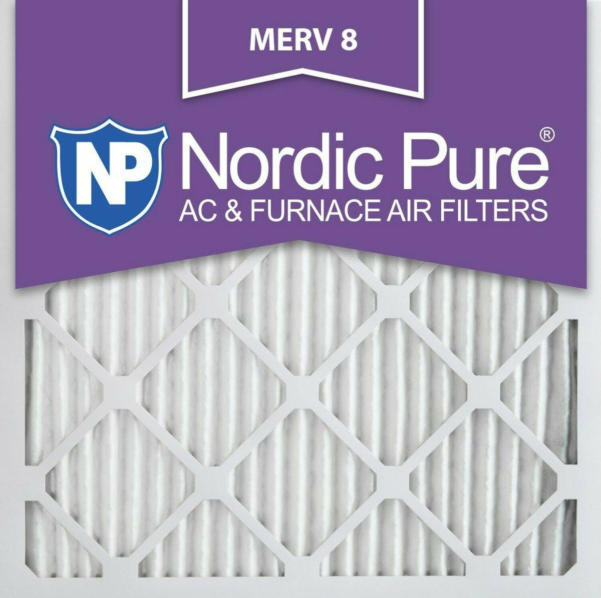20x20x1 MERV 8 Pleated AC Furnace Air Filters 6 Pack V7245