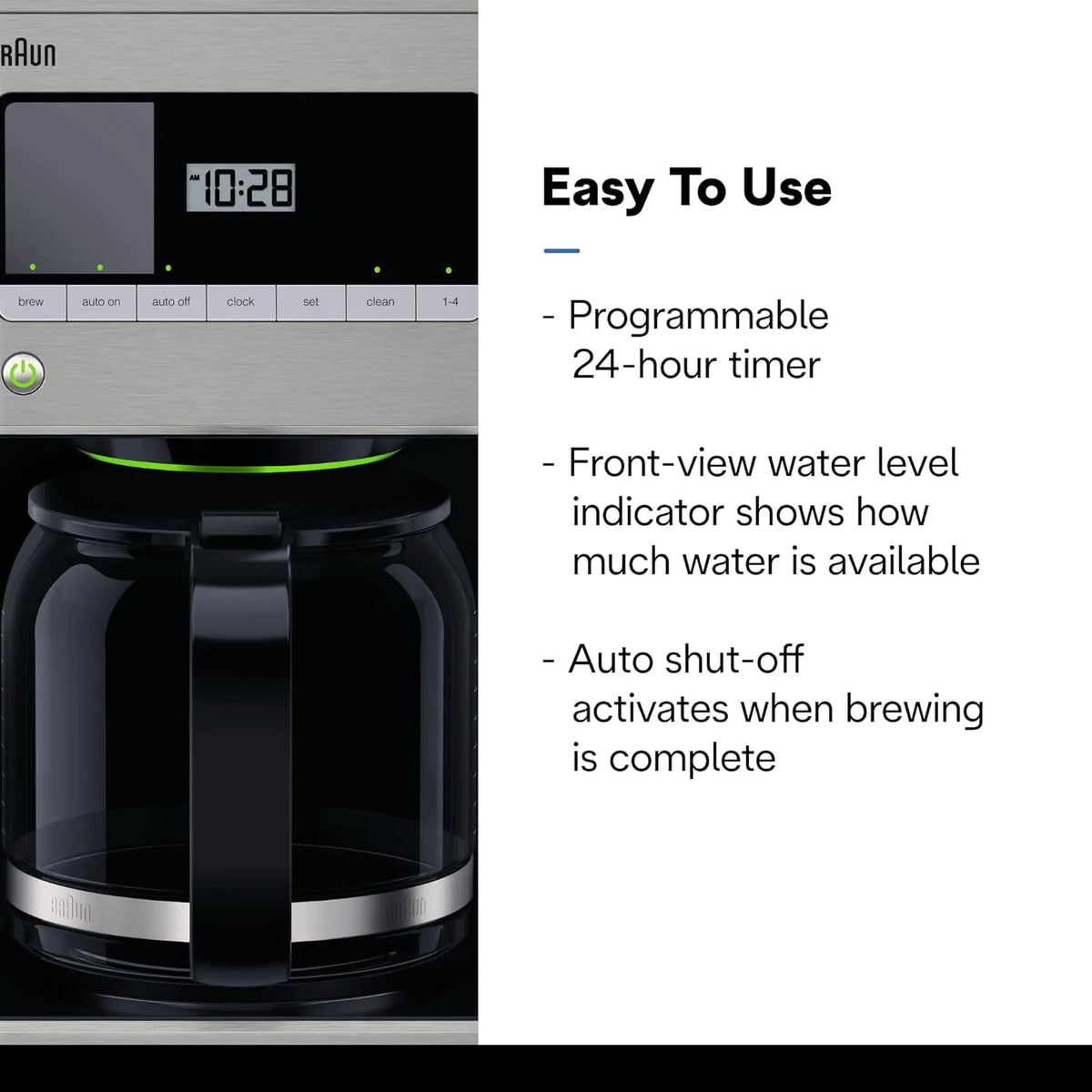 12-Cup Stainless Steel Drip Coffee Maker Q356