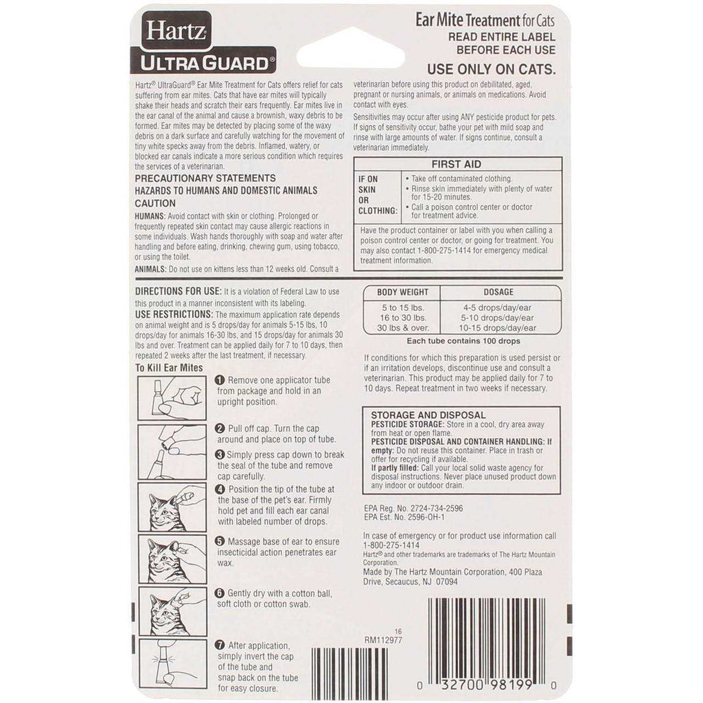 Ear Mite Treatment for Cats E80359