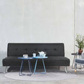 Black Convertible Futon Sofa Bed A293477