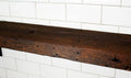 Reclaimed Wood Mantel Shelf with Steel Angle Brackets R132817