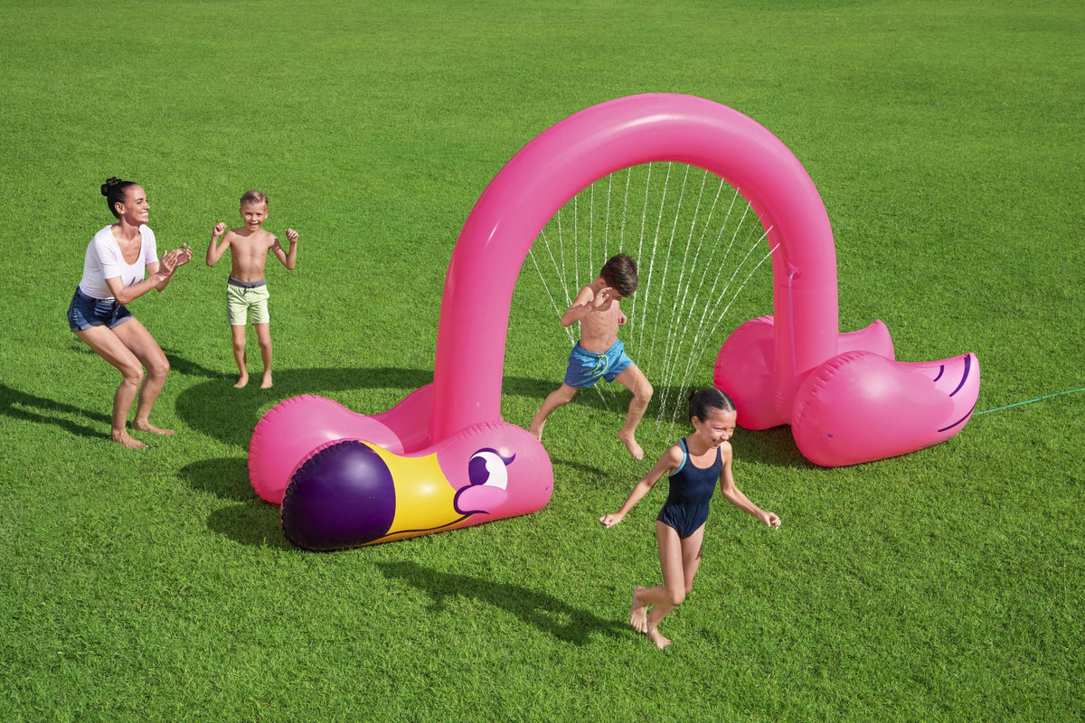 Pink Flamingo Inflatable Sprinkler Arch D375