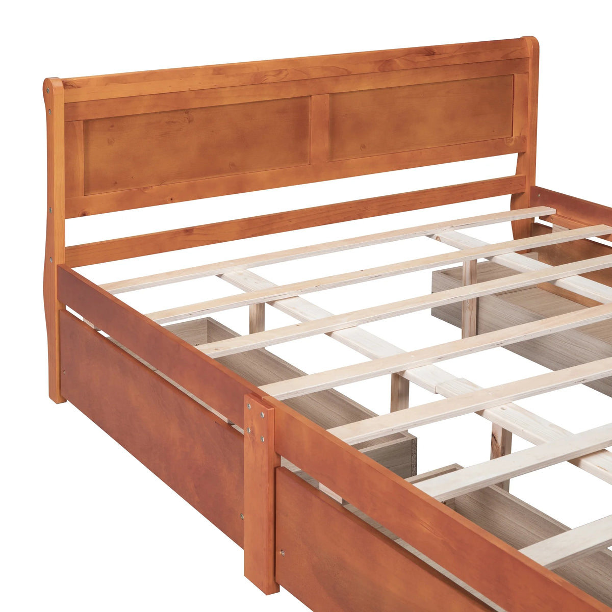 Queen Size Wood Platform Bed with 4 Drawers S6573
