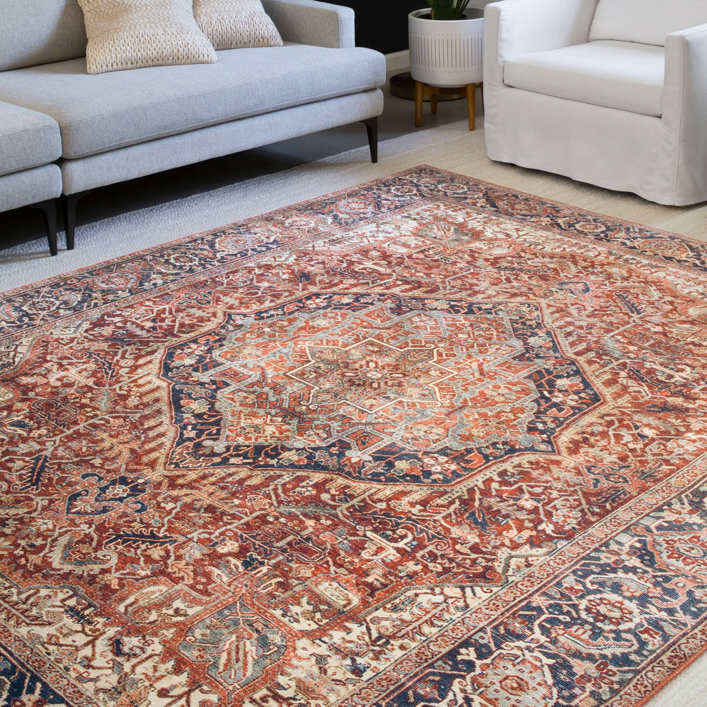 Vintage Border Printed Traditional V81987