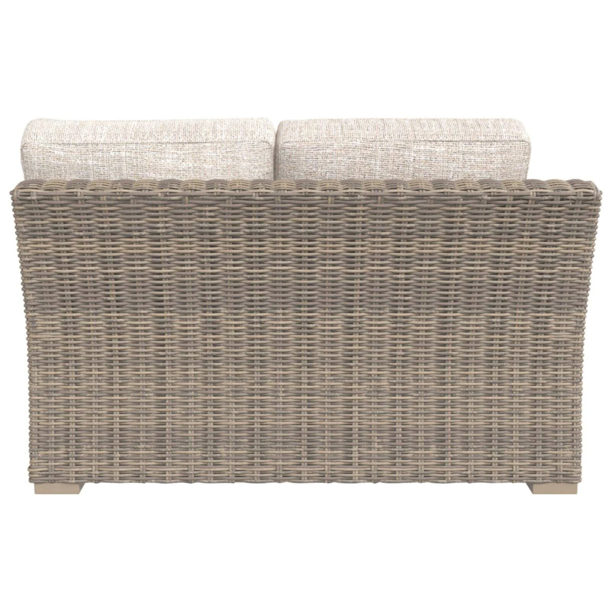 Beige 2 Piece Patio Loveseat Set Q786