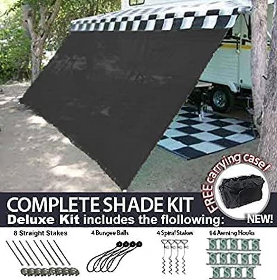 Black Motorhome Awning Shade Kit 10x15 K931959