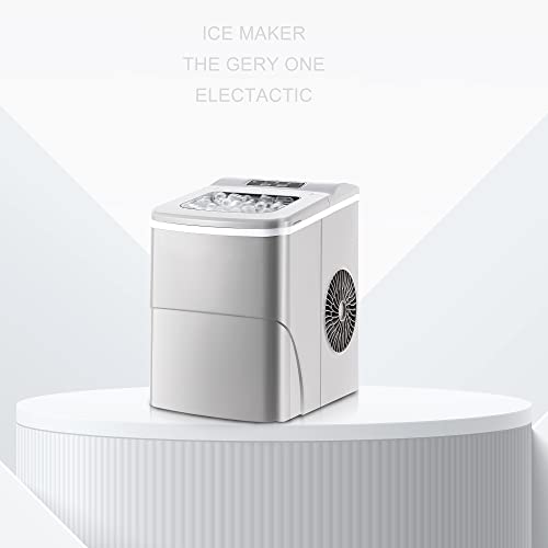 Black Countertop Ice Maker with Ice Scoop & Basket Q3045