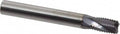 1/4x22 Diam, Fine Pitch, 3/8x22 LOC, 4 Flute Solid Carbide Corner Chamfer Roughing End Mill - AlTiN Finish, 2x22 A212