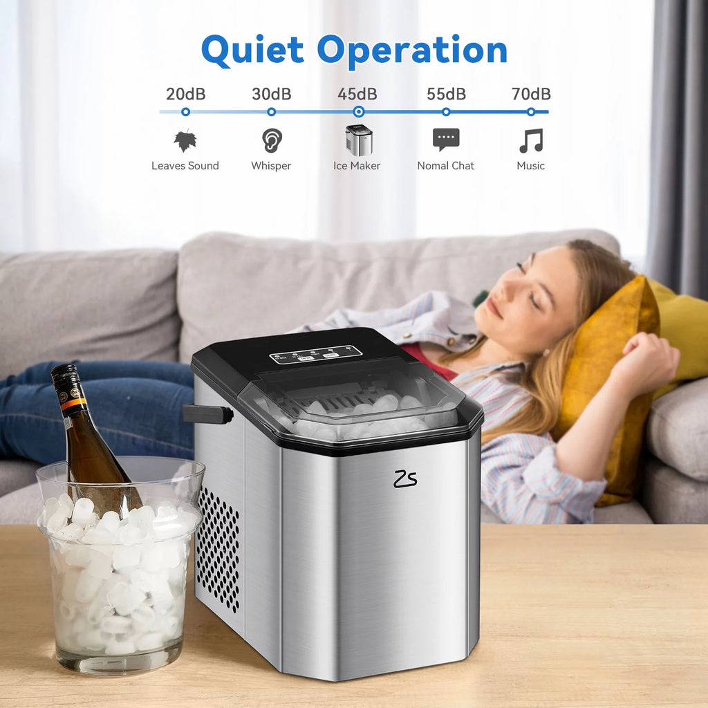 Countertop Ice Maker Self-Cleaning Bullet Ice J4428
