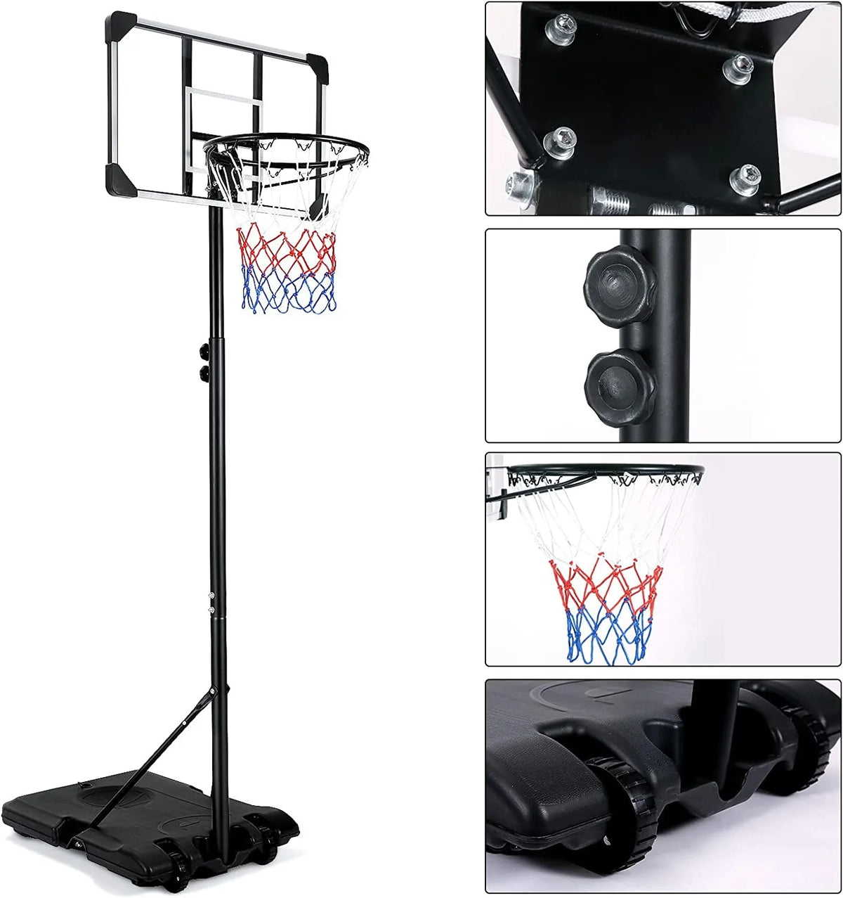 Portable PVC Basketball Hoop with Backboard B967523