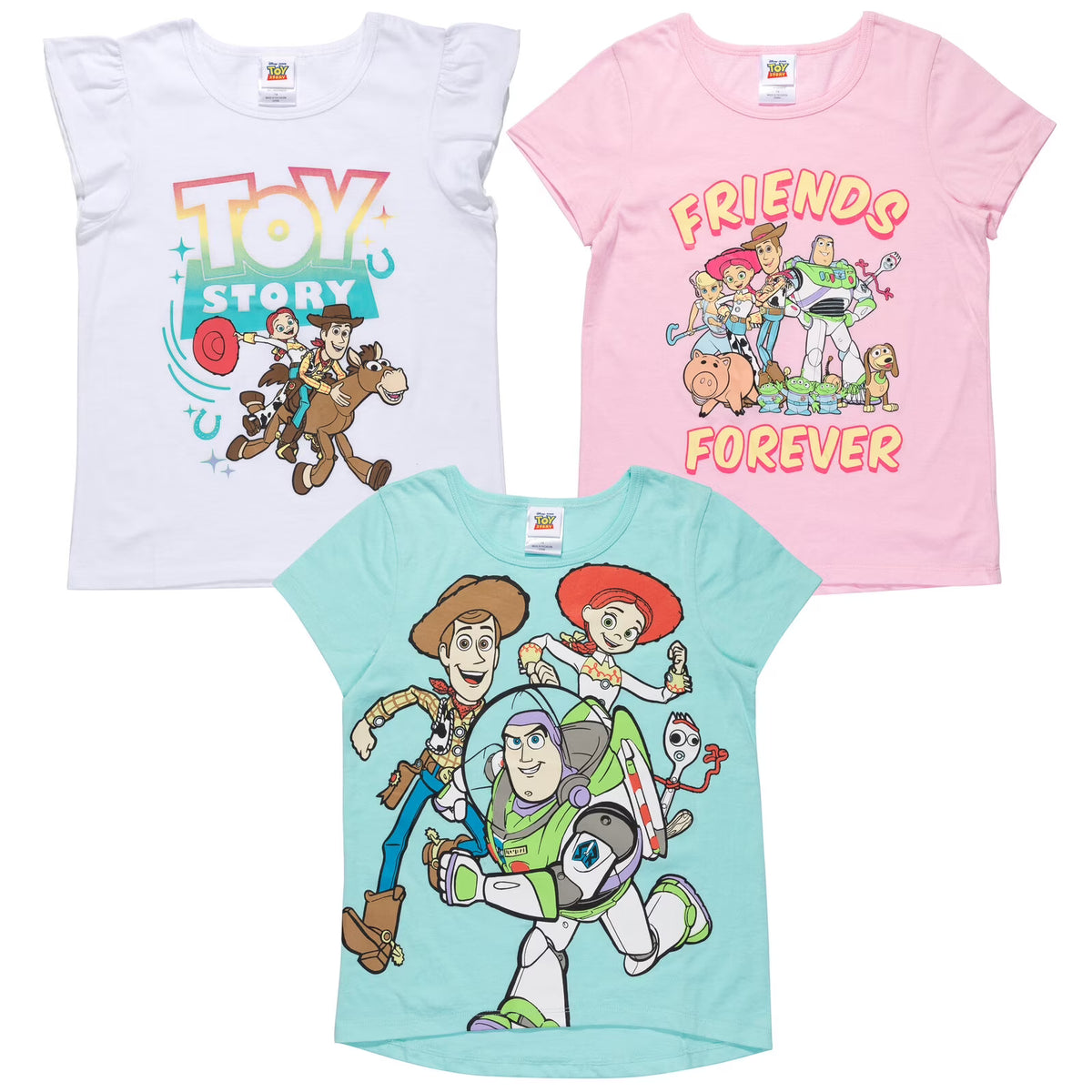 3 Pack Toddler Girls T-Shirts U505609