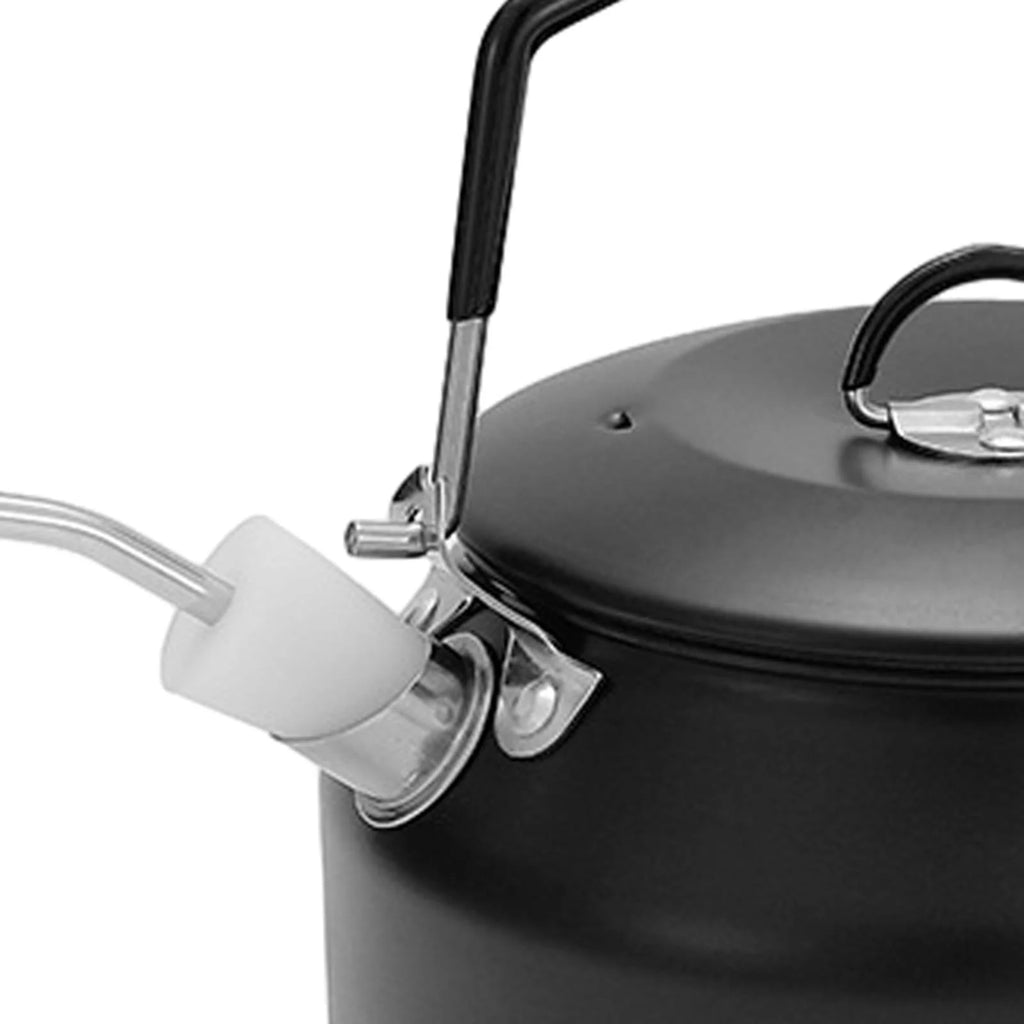 Black 1L Camping Water Kettle with Lockable Handle O960