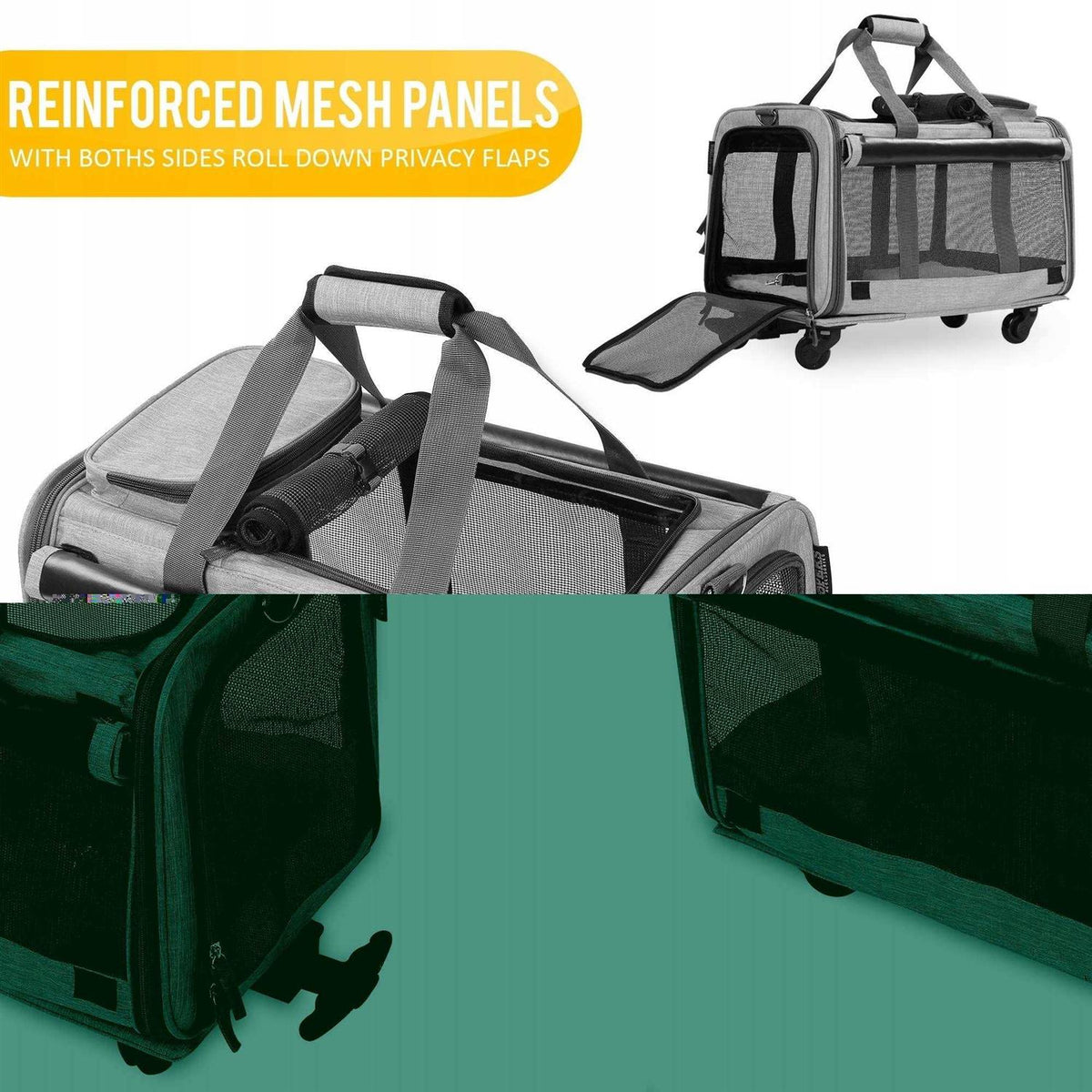Pet Carrier with Detachable Wheels G5918