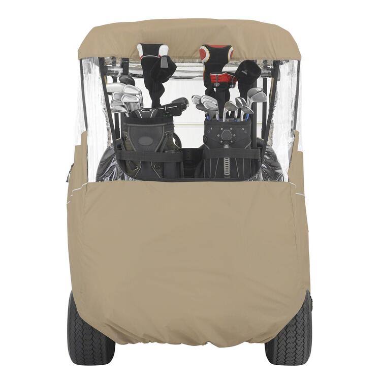 Khaki Golf Cart Travel Enclosure Long Roof E38638