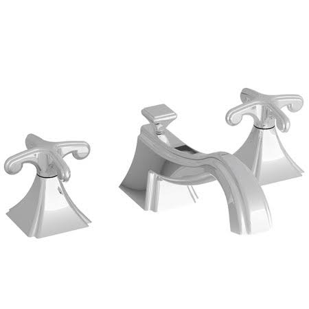 Aged Brass Widespread Lavatory Faucet P2683