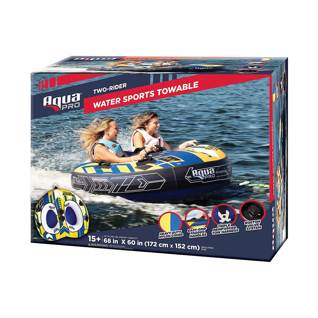 Yellow & Blue 2 Person Towable Rider H11946