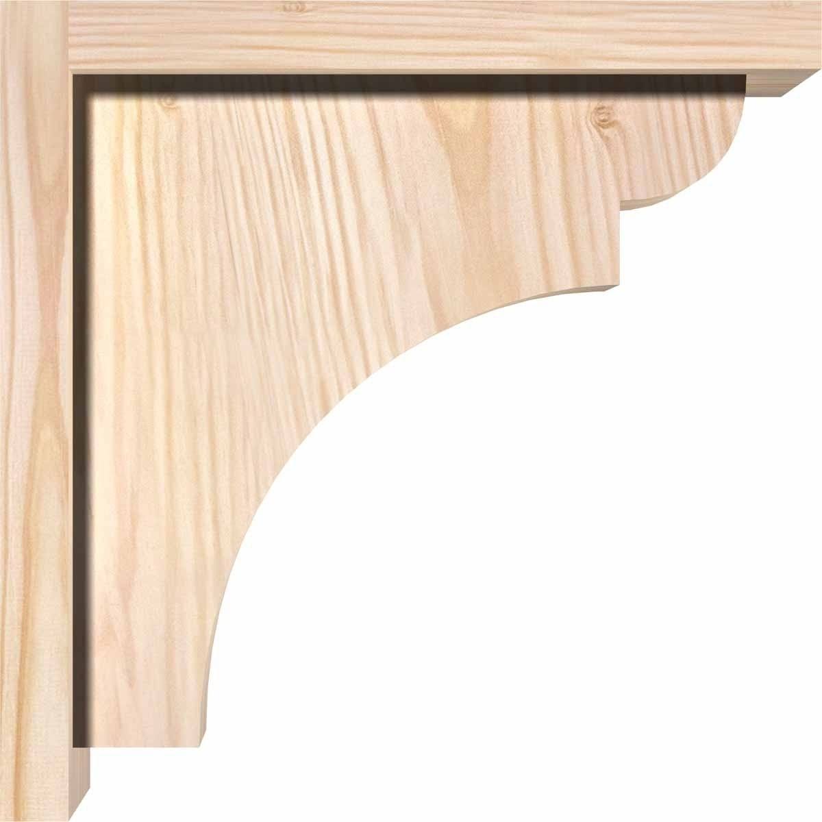 Yorktown Smooth Corbel with Backplate, Douglas Fir U9607