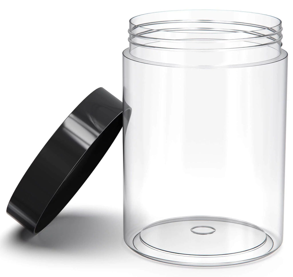 8oz BPA Free Clear Plastic Containers with Lids 30 Pack Q91898