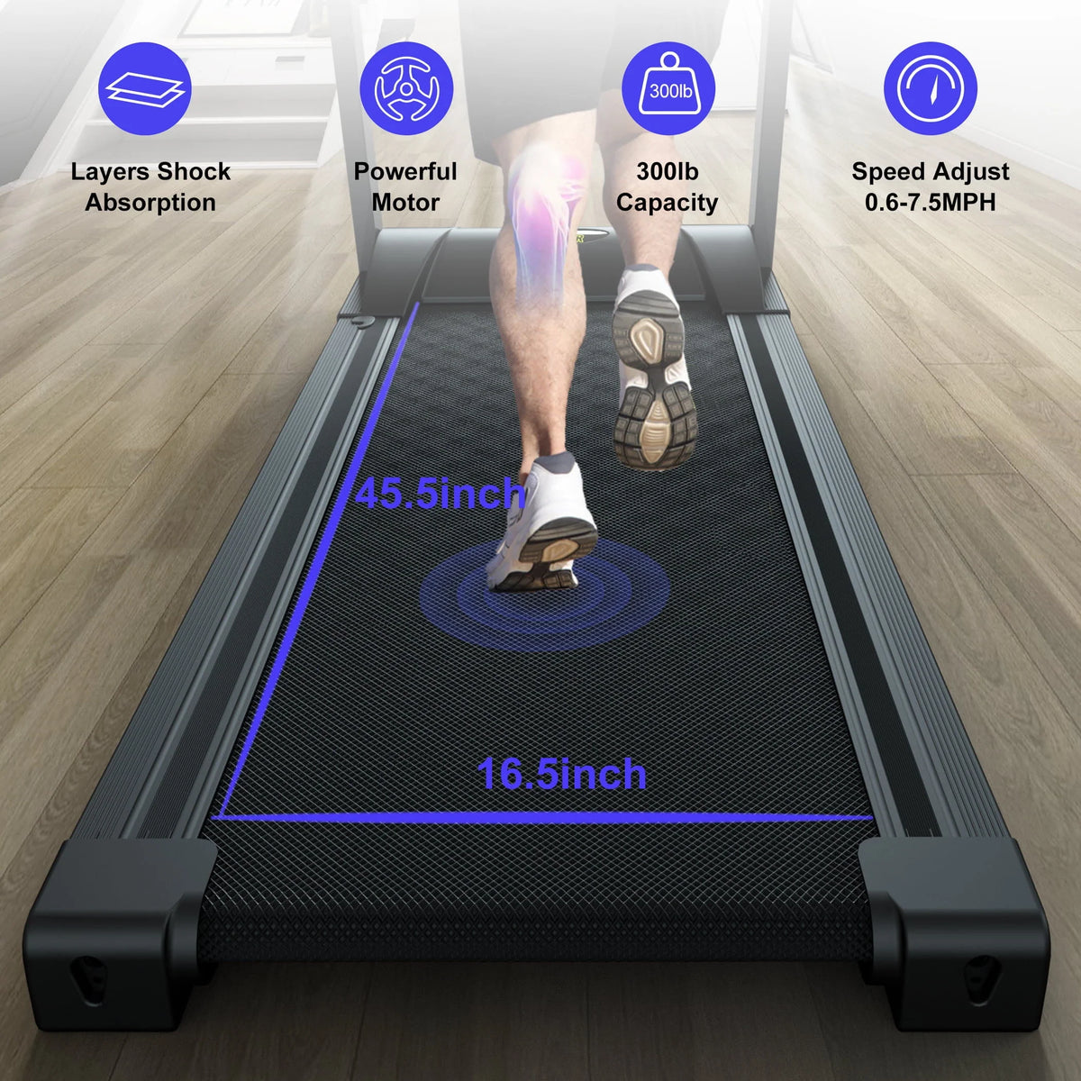 2.5HP Folding Treadmill C11355