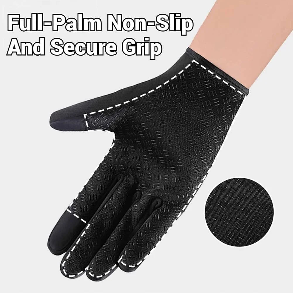 Waterproof Windproof Thermal Touchscreen Gloves with Non-Slip Grip M71899