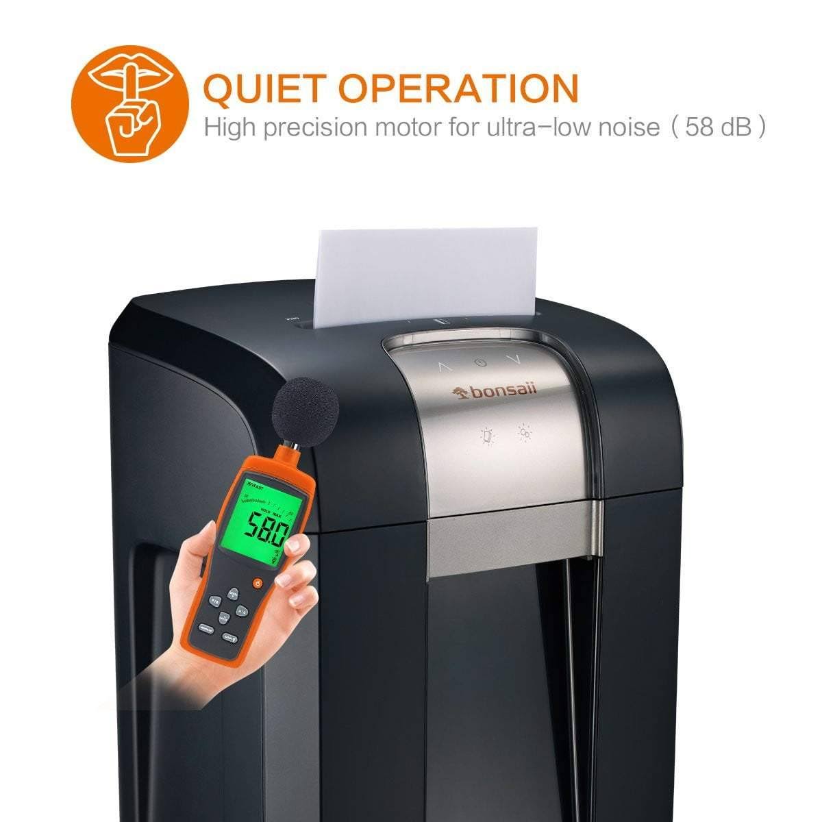 18-Sheet Cross-Cut Heavy Duty Shredder with 240 Minutes Running Q2843