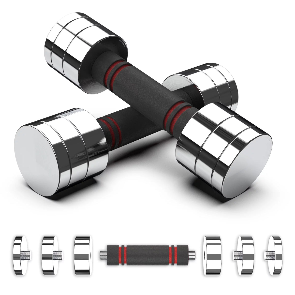 Adjustable Dumbbell Set with Foam Handles C1533