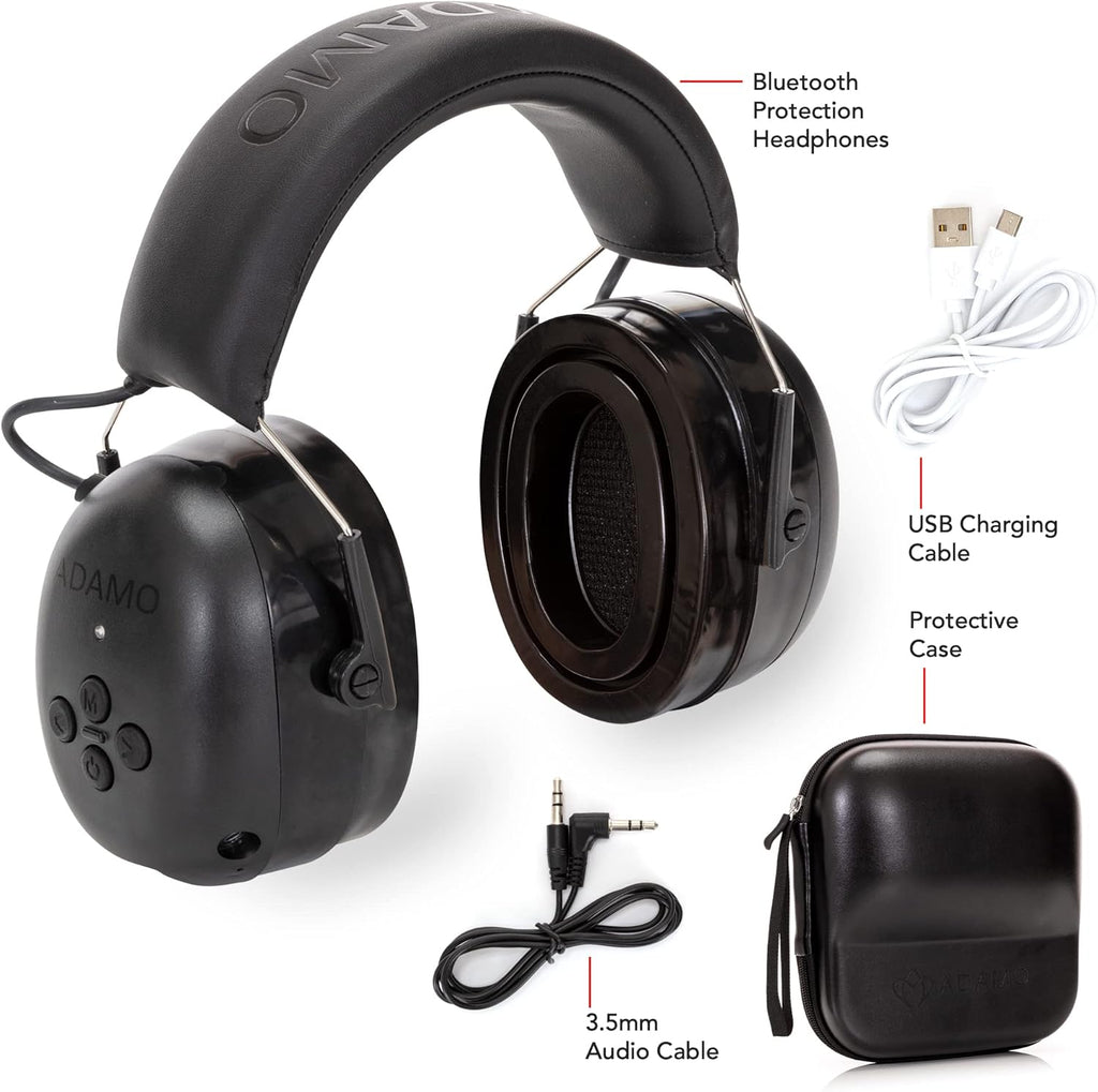 Bluetooth 5.0 Noise Reduction Safety Earmuffs with Adjustable Headband K804045