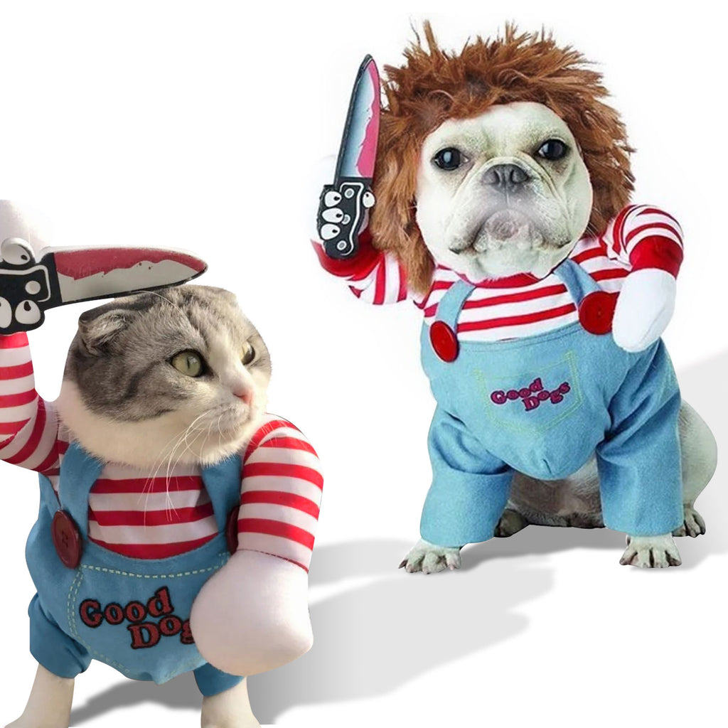 Dog Scary Transformation Costume with Wig D772