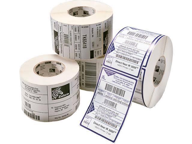Zebra Label Paper 4x1 Coated 6 Rolls/Case W378