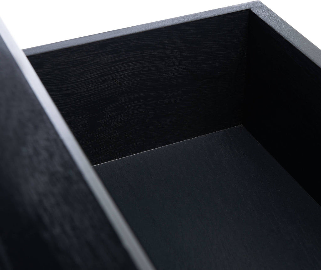 Black 2 Drawer Console Table N87237