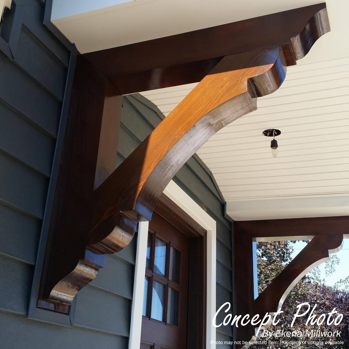 7 1/2x22W x 32x22D x 44x22H Imperial Smooth Craftsman Outlooker, Western Red Cedar U902