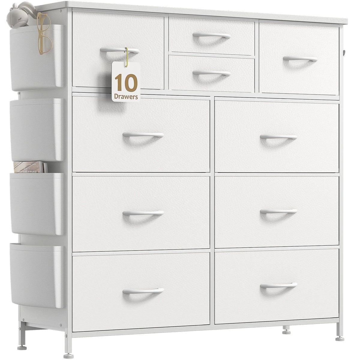 White 10 Drawer Dresser L417092