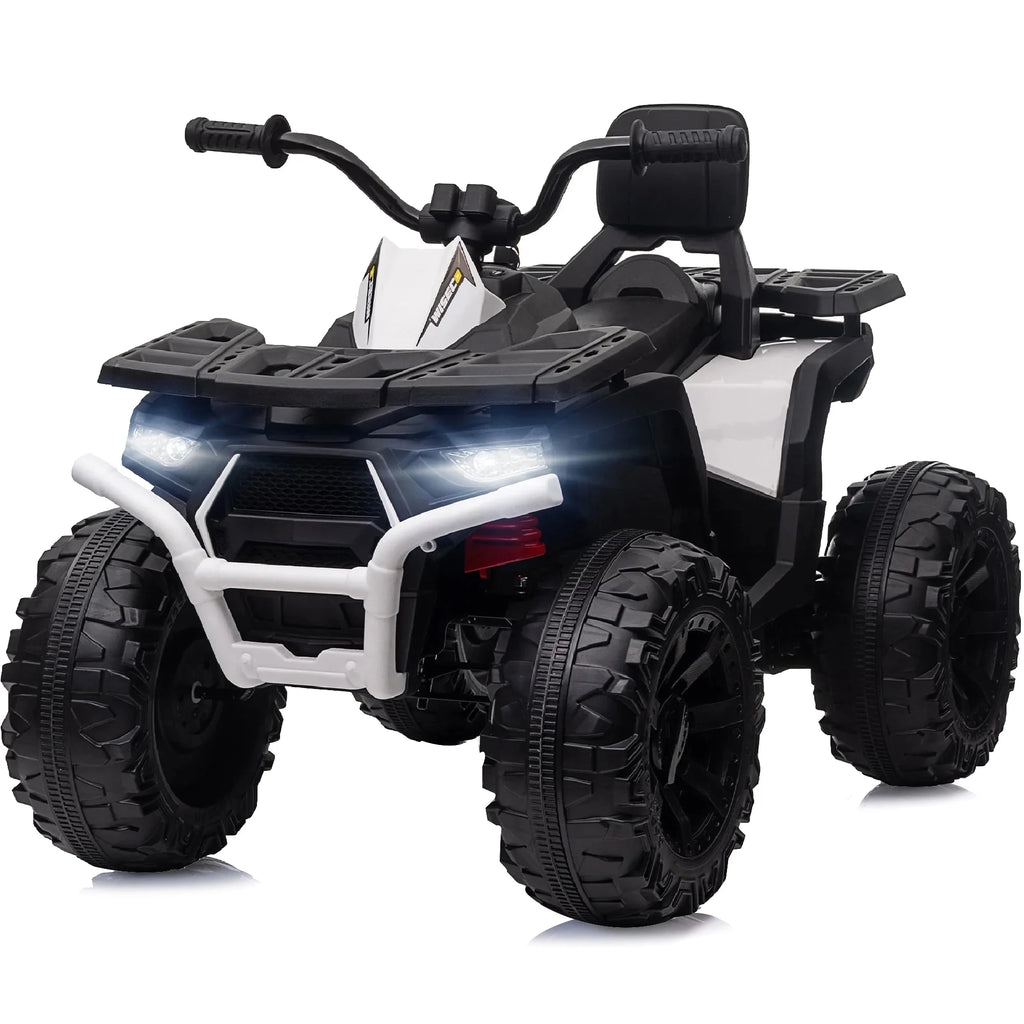 24V Kids ATV 4-Wheeler with 400W Motor, 2 Seater - Black N1246