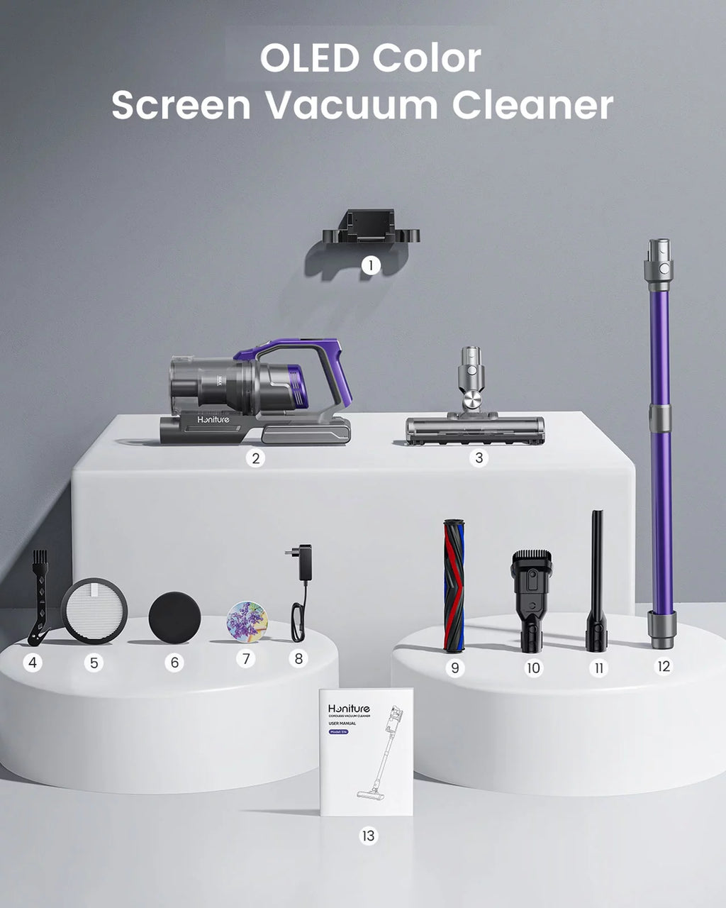 Cordless Vacuum Cleaners 450W 33KPa Lightweight W9157