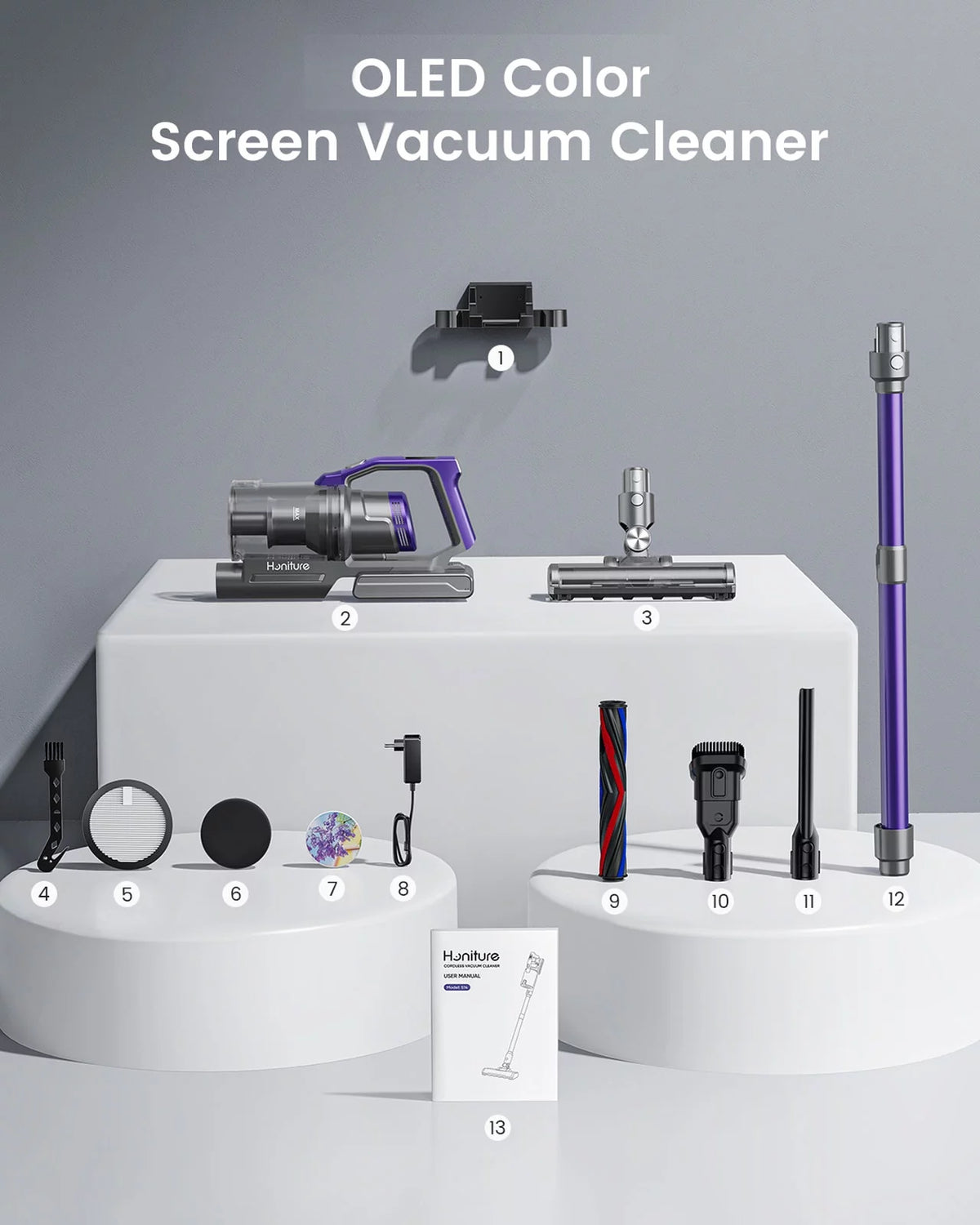 Cordless Vacuum Cleaners 450W 33KPa Lightweight W9157