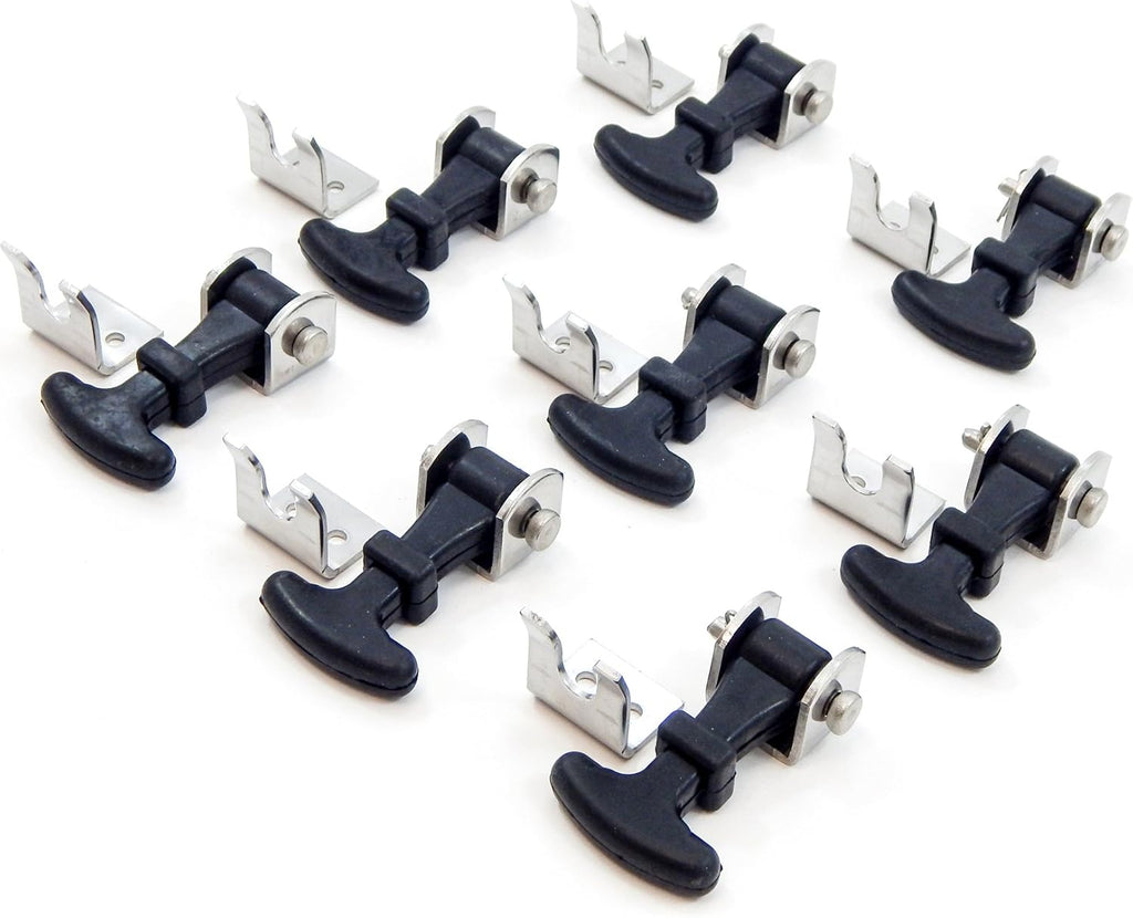 20 Piece Stainless Steel T Handle Latch Catch Hold-Down 2.5 Inch Draw Hardware Replacement L122