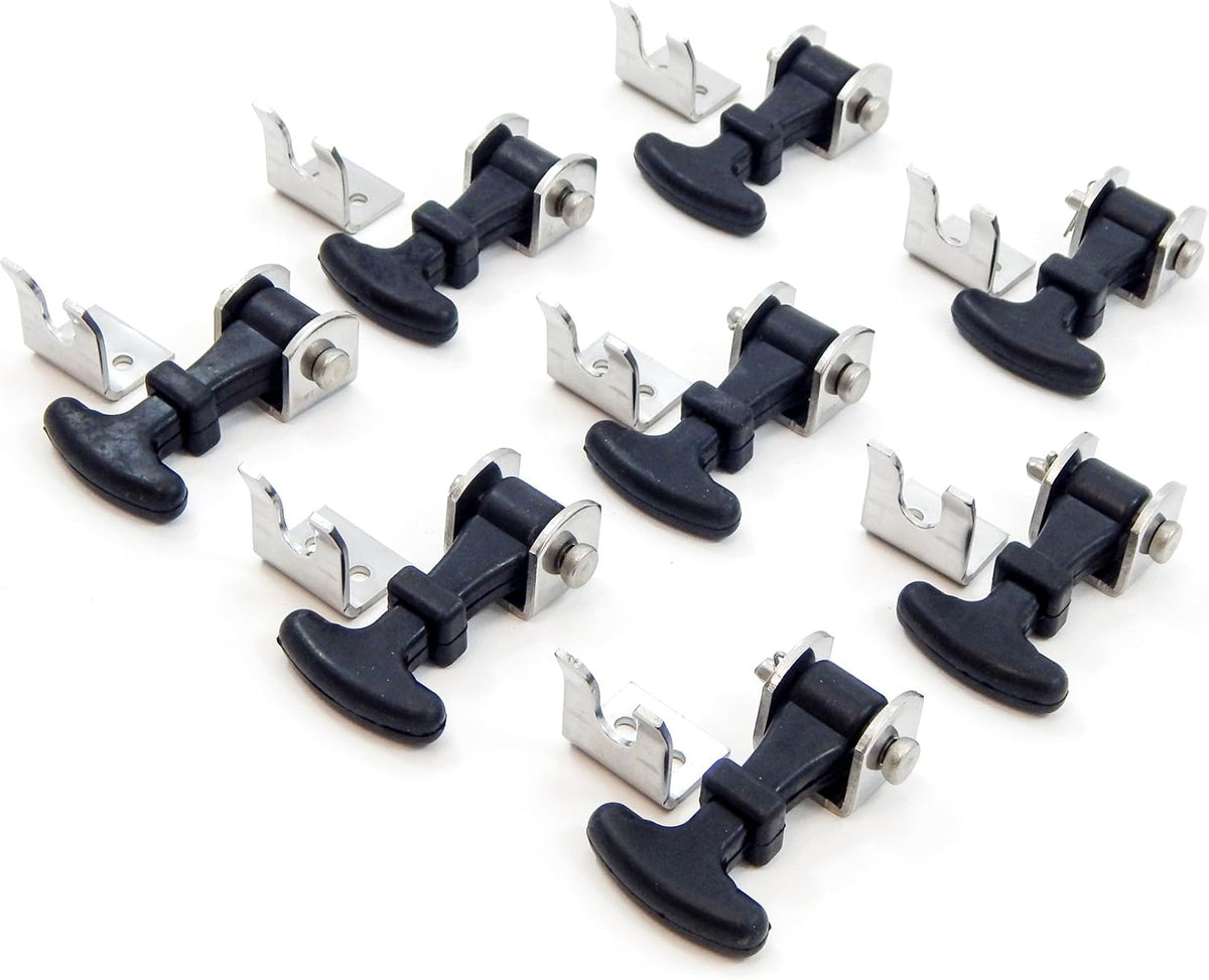 20 Piece Stainless Steel T Handle Latch Catch Hold-Down 2.5 Inch Draw Hardware Replacement L122