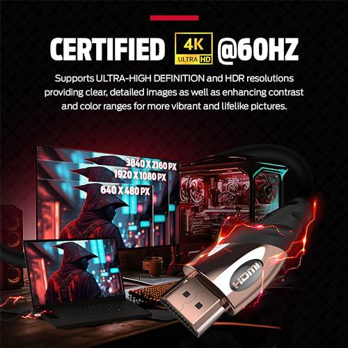 Rose Gold 4K Ultra HD HDMI Cable 6 FT U201531