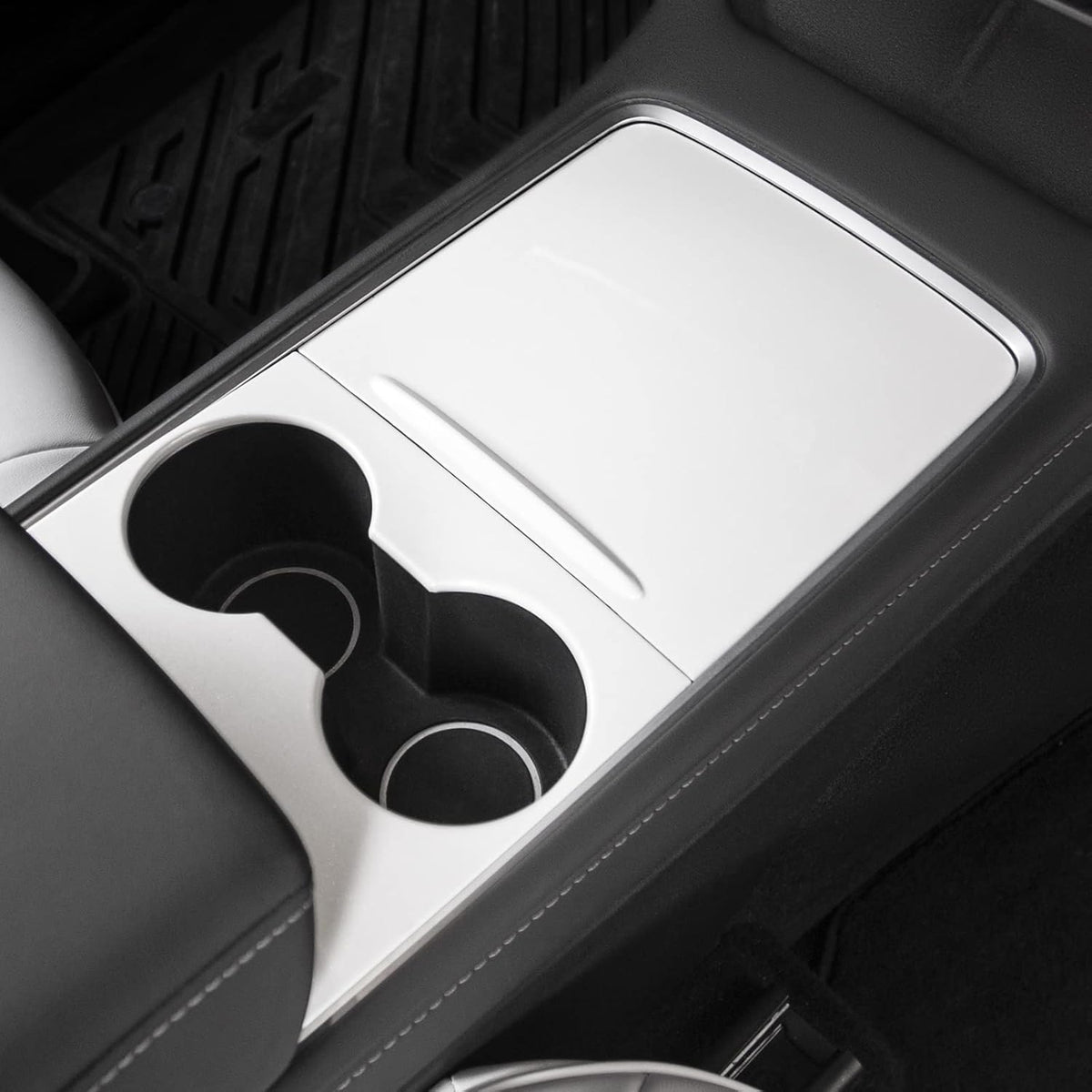 Glossy Carbon Fiber Center Console Cover S9305
