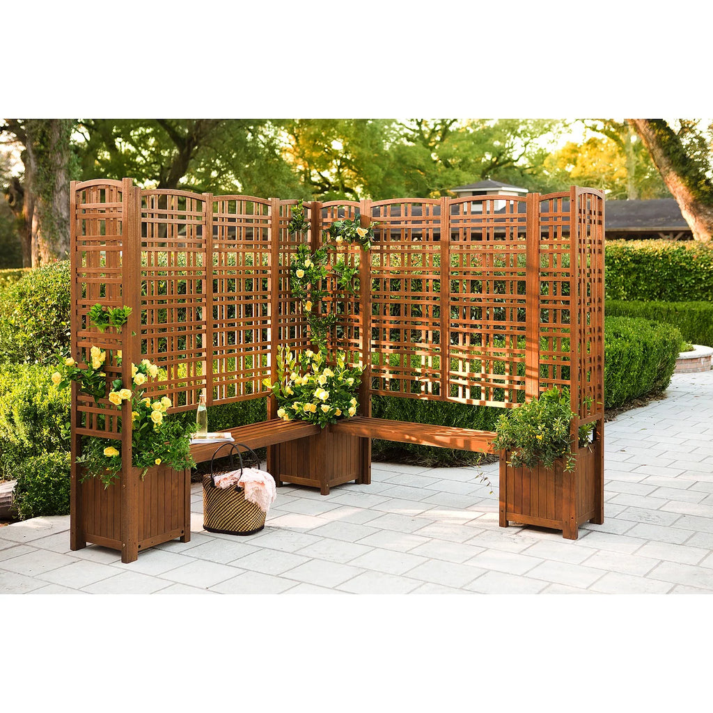 Large Outdoor Eucalyptus Privacy Trellis M166929