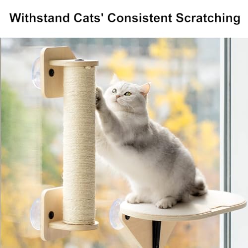 Window Perch Hammock with Climbing Steps and Scratching Post D9432