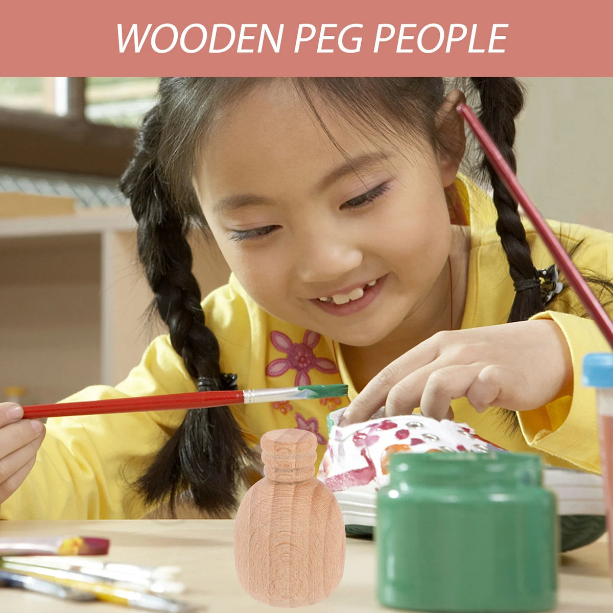 20 Pcs Wooden Dolls C78013