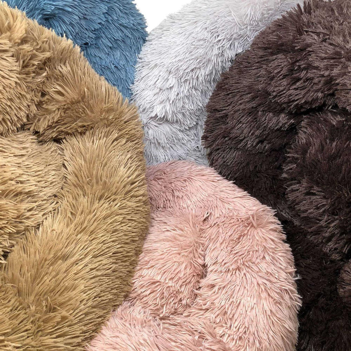 Plush Soft Rounded Dog Bed I45446