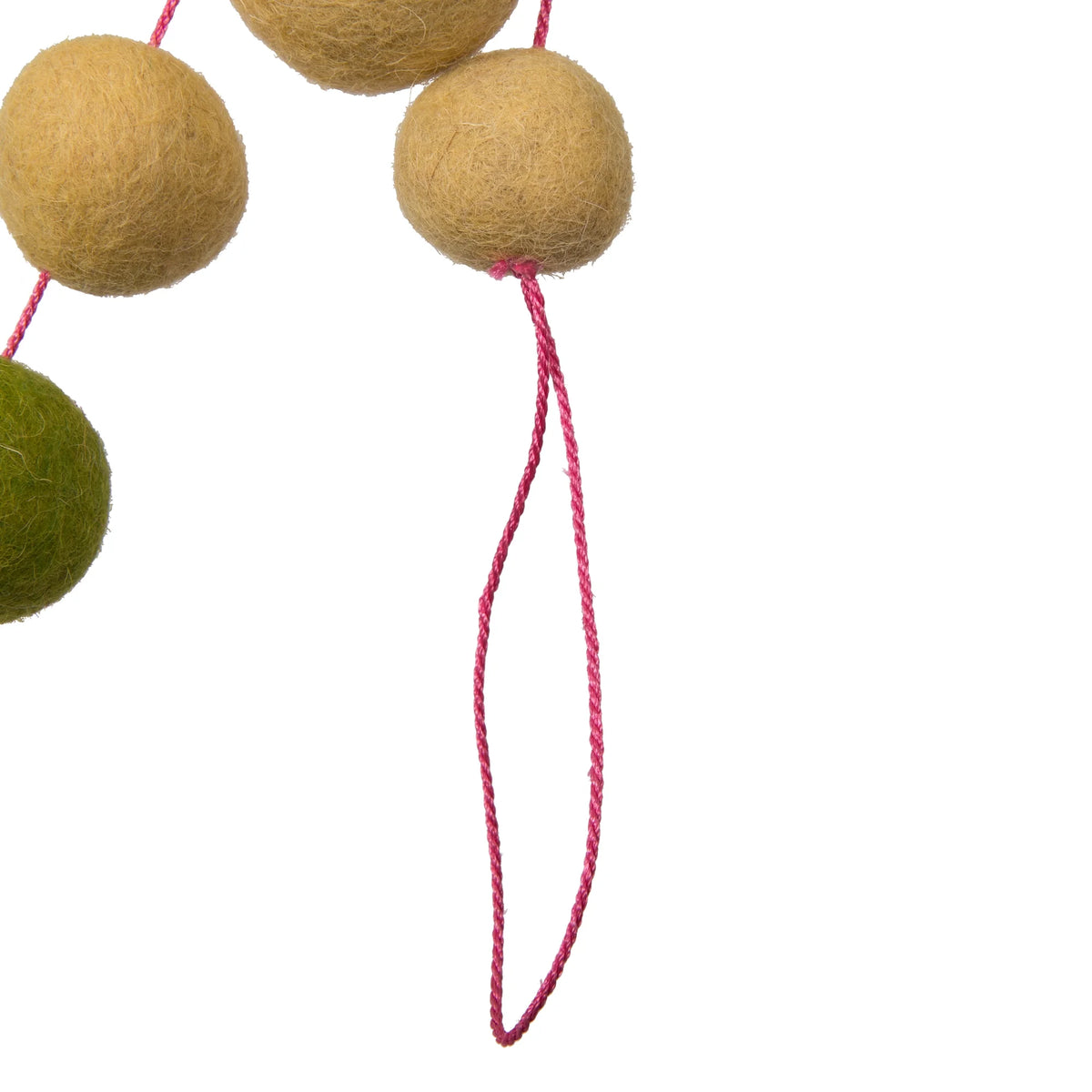 6' Multicolor Wool Pom Pom Garland P9461