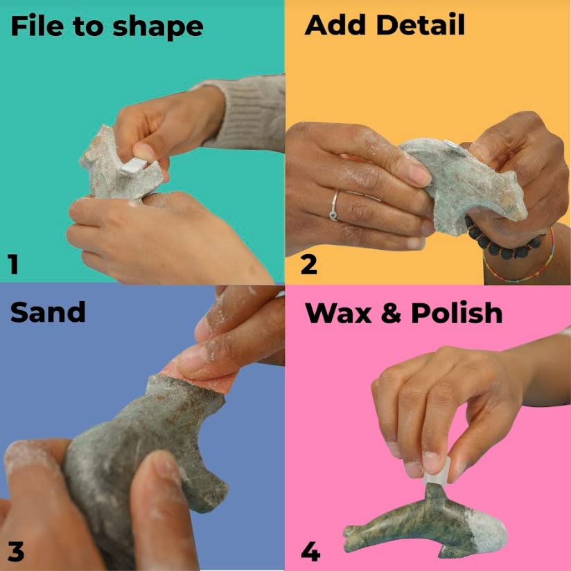 DIY Arts & Crafts Carving Kit Soapstone K735