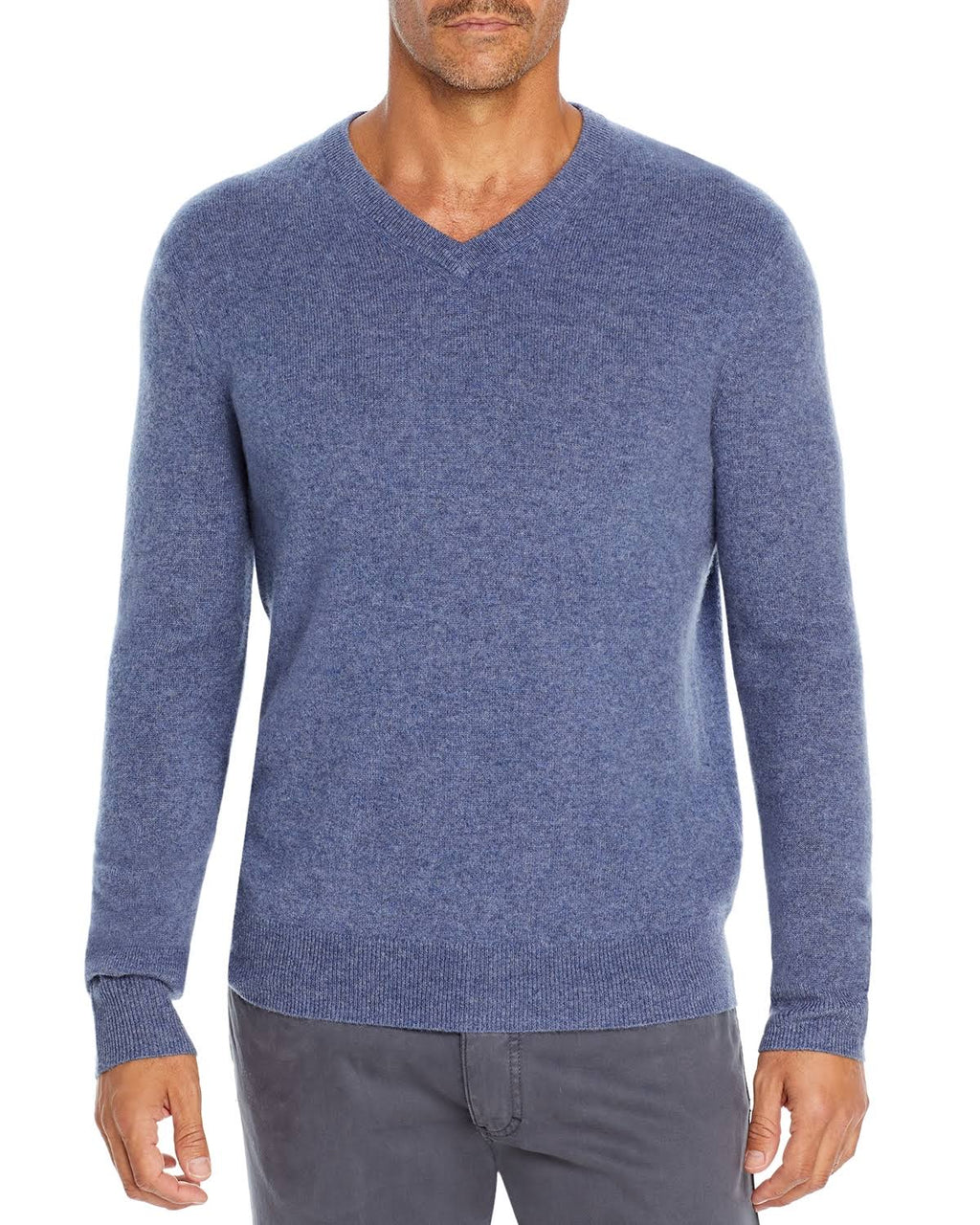 Ivory Cashmere V-Neck Sweater I447