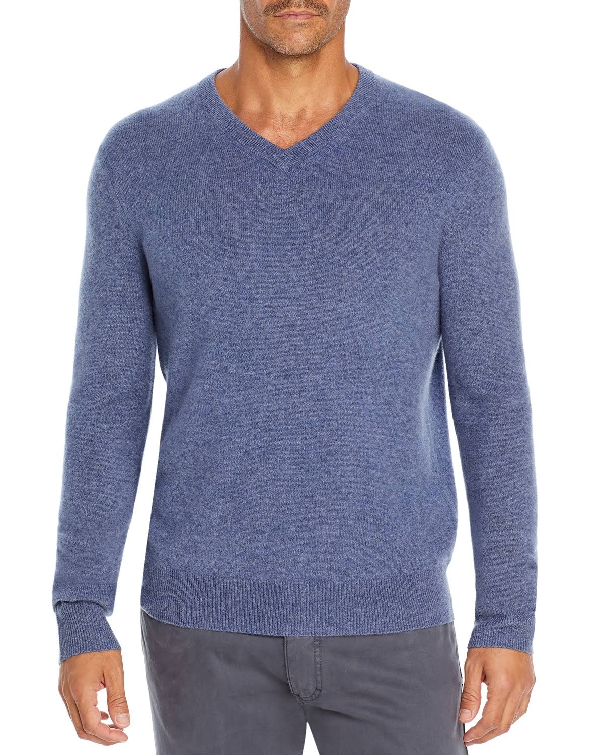 Ivory Cashmere V-Neck Sweater I447