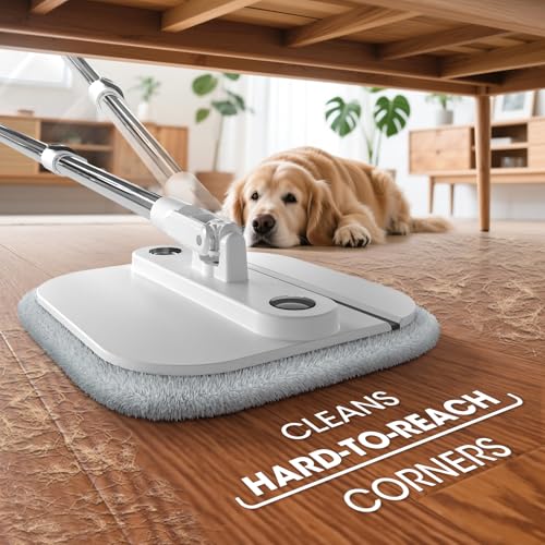 Spin Mop and Bucket Set with Separate Dirty Water System A6745