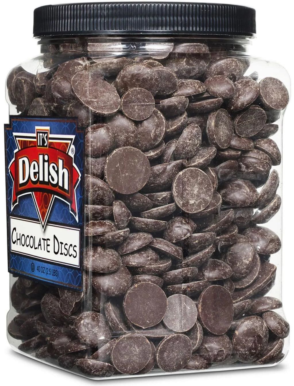 Dark Chocolate Discs 2.5 Lbs Non-Dairy Vegan Kosher H452569